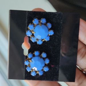 Blue Acrylic Earrings
